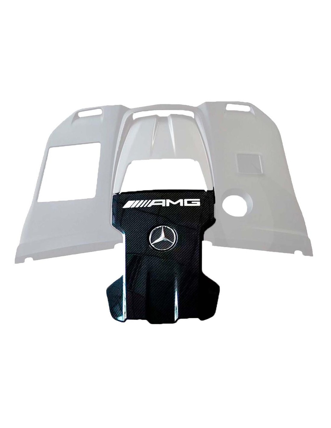 - Mercedes Benz - Центральна частина кришки двигуна AMG з вуглецевого волокна для Mercedes-Benz W463A W464 G-Wagon G-Class G63 - Mercedes Benz - Центральна частина кришки двигуна AMG з вуглецевого волокна для Mercedes-Benz W463A W464 G-Wagon G-Class G63
