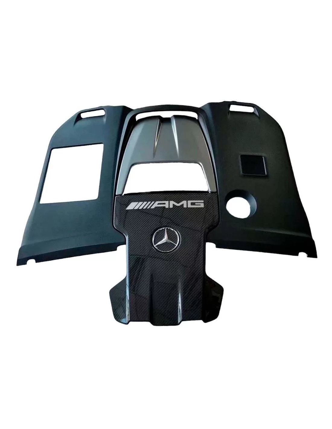  - Mercedes-Benz - Peça central da tampa do motor AMG em fibra de carbono para AMG Mercedes-Benz W463A W464 G-Wagon G-Class G63 