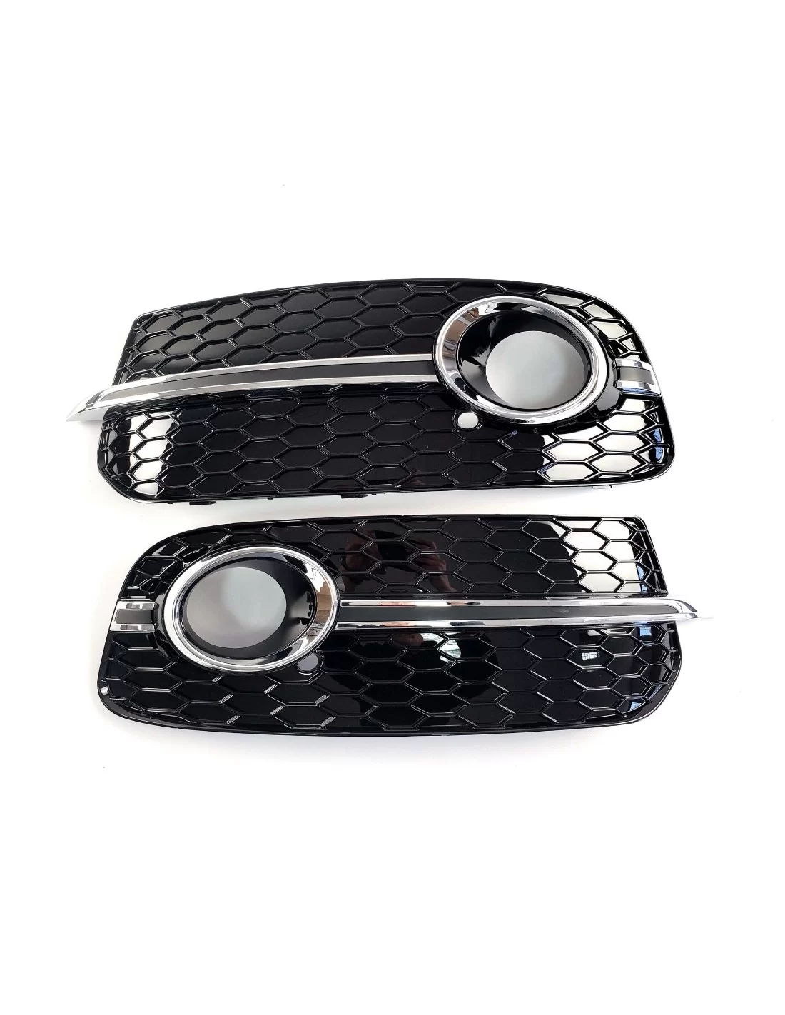  - Audi - Tampas dos faróis de nevoeiro do para-choques dianteiro estilo RSQ5 para Audi Q5 8R 2012-2015 - 1 - Melhore o seu Audi