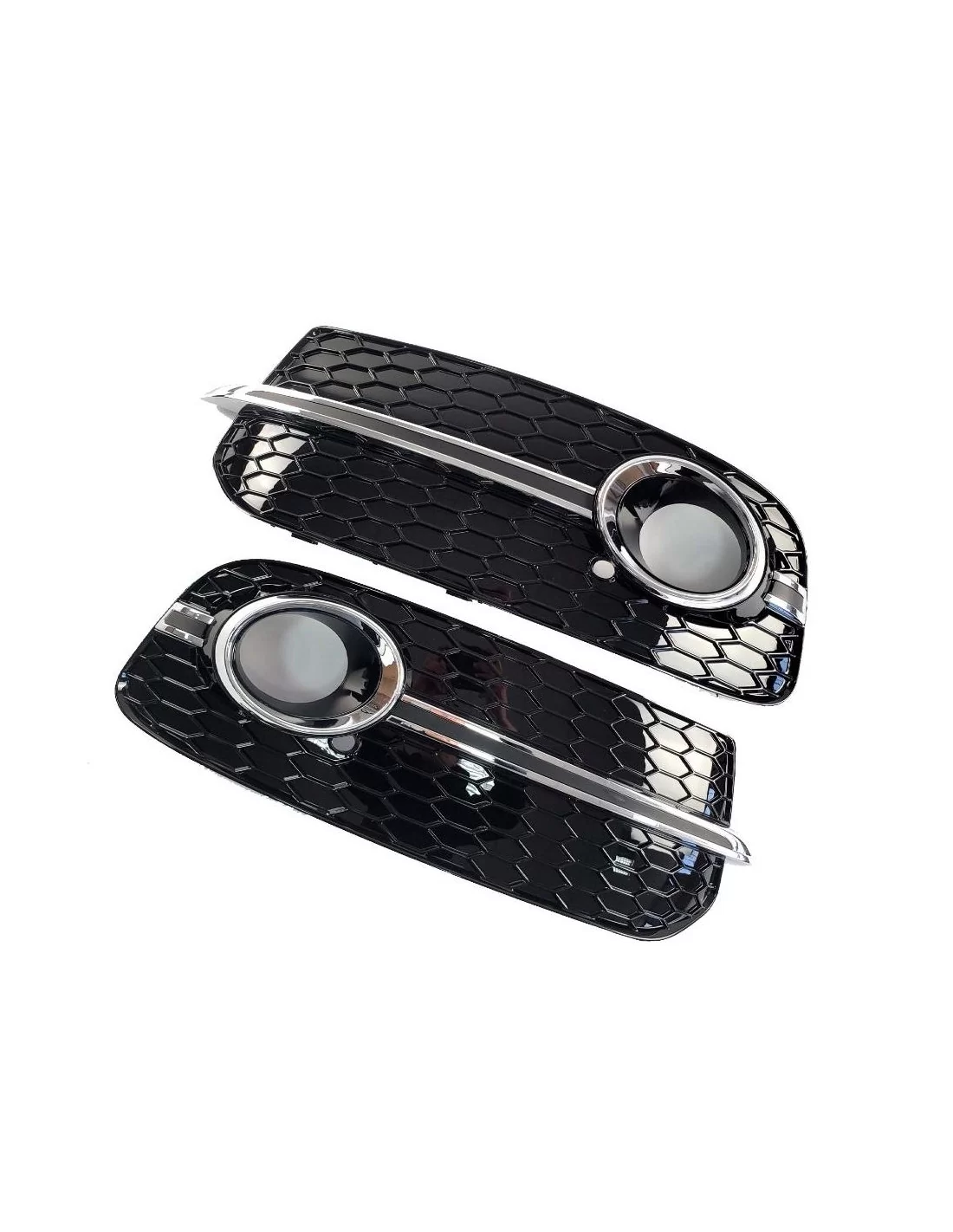  - Audi - Tampas dos faróis de nevoeiro do para-choques dianteiro estilo RSQ5 para Audi Q5 8R 2012-2015 - 2 - Melhore o seu Audi