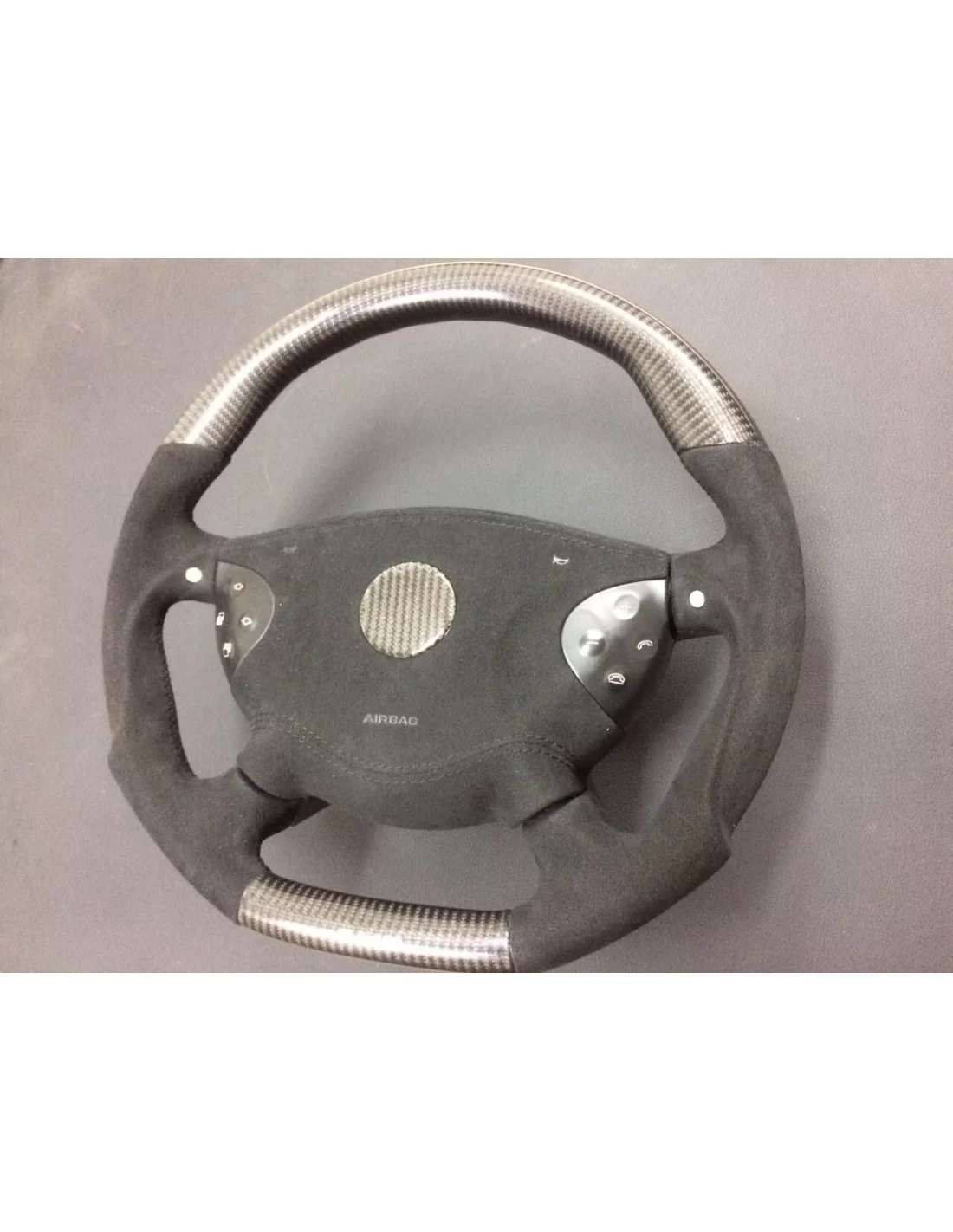  - Steering Wheels - Mercedes-Benz CLK E-Class G-Class W463 W209 W211 Volante Carbono Alcantara - 2 - Melhore o seu Mercedes CLK