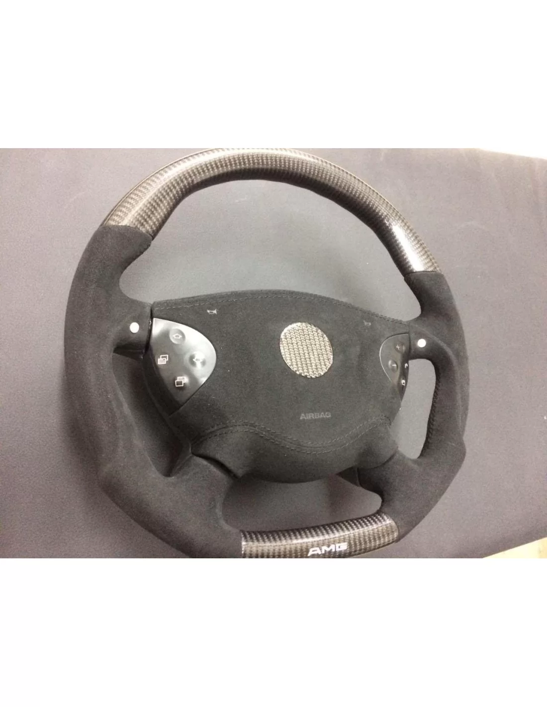  - Steering Wheels - Mercedes-Benz CLK E-Class G-Class W463 W209 W211 Volante Carbono Alcantara - 4 - Melhore o seu Mercedes CLK