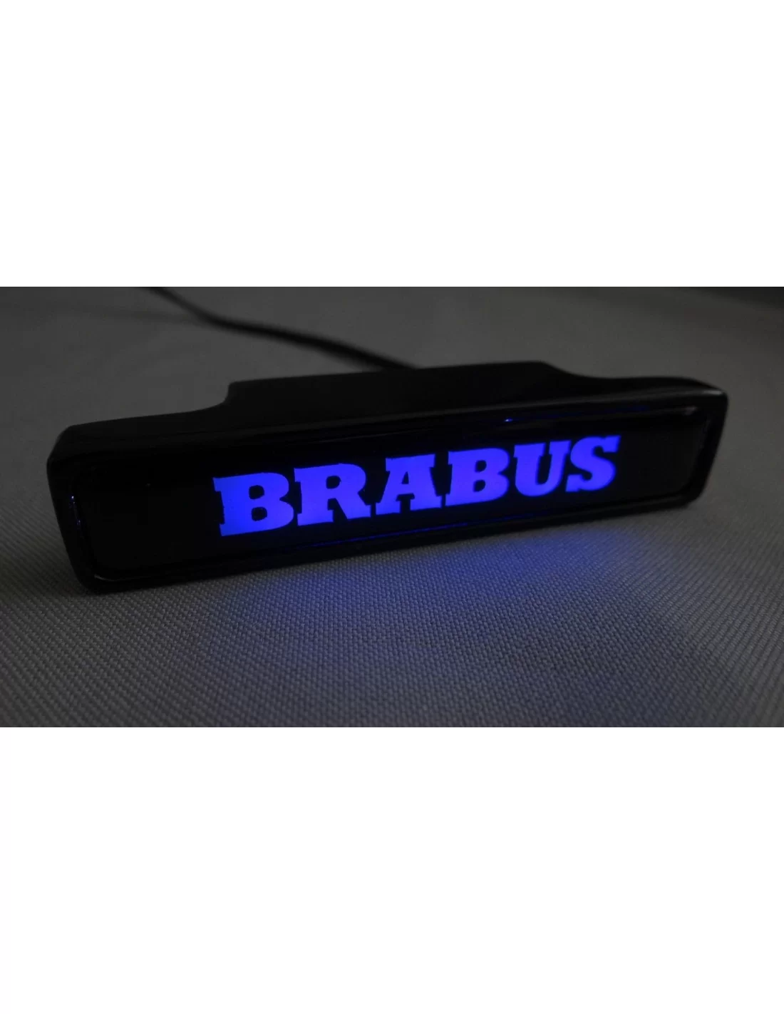  - logo & Emblems - Brabus LED Kühlergrill BLAUE Plakette Emblem Logo für Mercedes-Benz W463A W464 G-Klasse - 4 - Veredeln Sie I