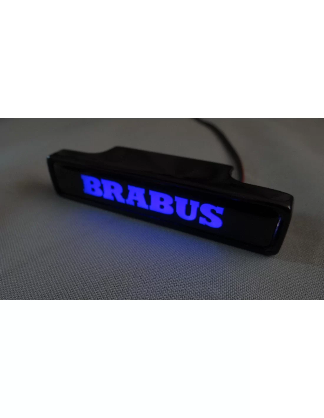  - logo & Emblems - Brabus LED Kühlergrill BLAUE Plakette Emblem Logo für Mercedes-Benz W463A W464 G-Klasse - 5 - Veredeln Sie I