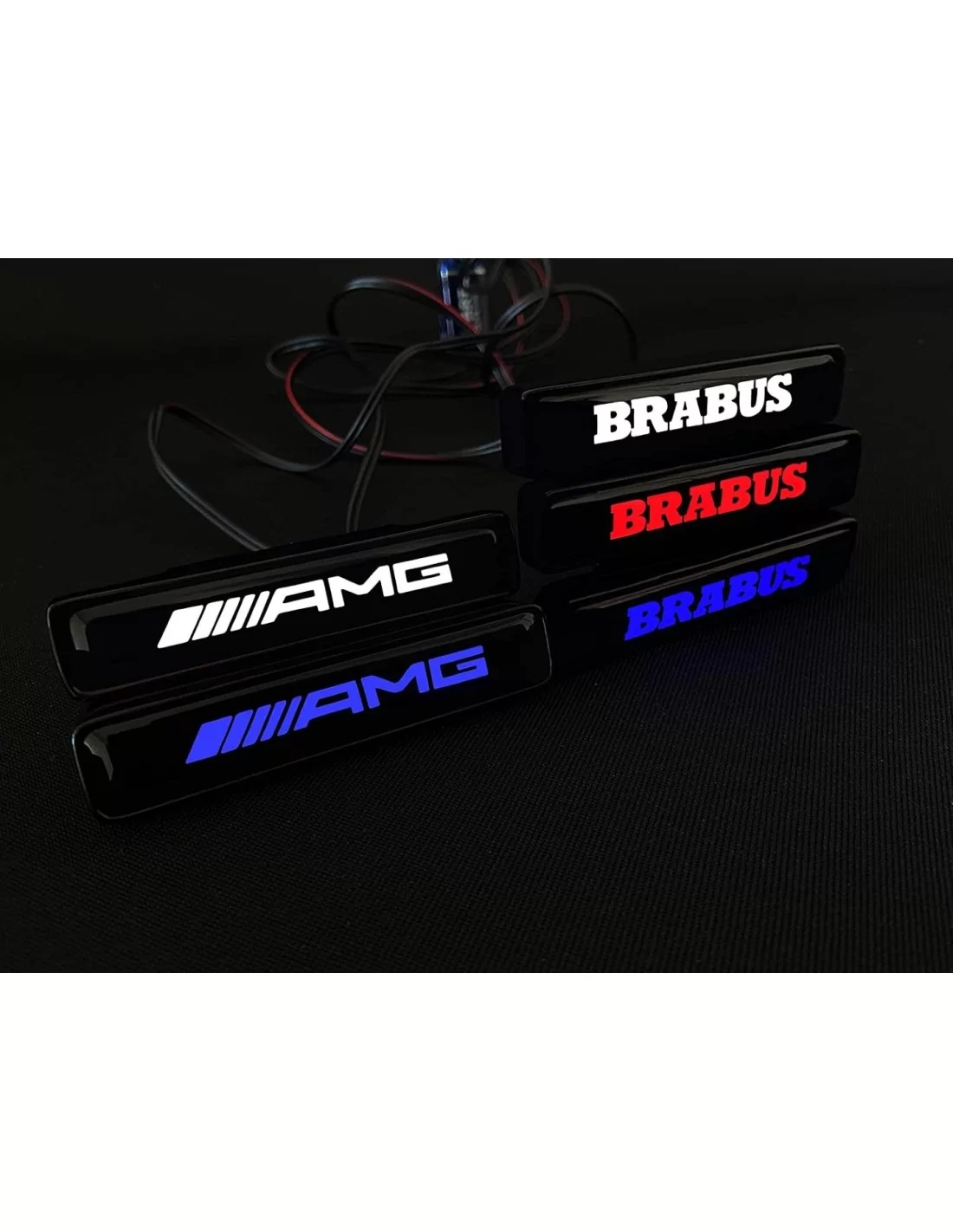  - logo & Emblems - Brabus LED griglia BIANCA scudetto emblema logo per Mercedes-Benz W463A W464 Classe G - 2 - Aggiornate la vo