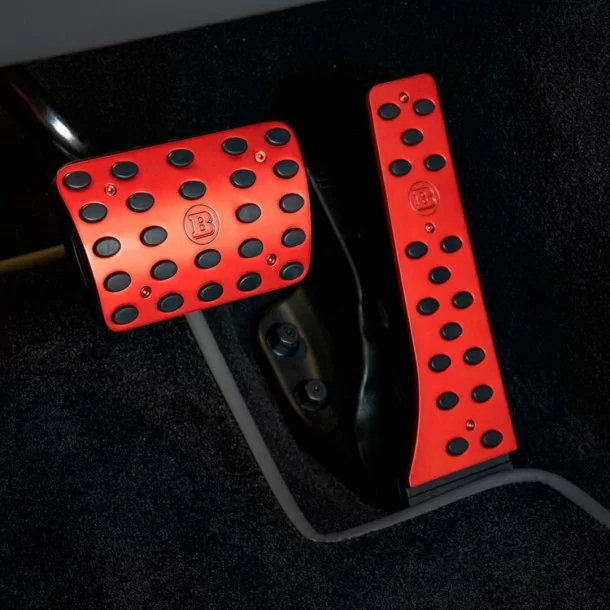  - Mercedes Benz - Alluminio Rosso Brabus Rocket G900 Pedal Pads per Mercedes-Benz W463A W464 Classe G 1 di 25 - 1 - Aggiornate 
