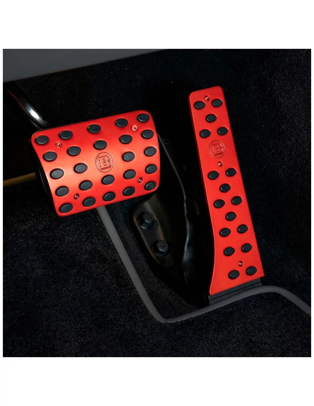  - Mercedes Benz - Alluminio Rosso Brabus Rocket G900 Pedal Pads per Mercedes-Benz W463A W464 Classe G 1 di 25 - 1 - Aggiornate 