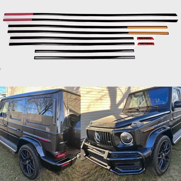  - Mercedes-Benz - Rubberen zijpanelen Brabus voor USA SPEC CAR Mercedes-Benz G-Klasse W463A W464... - 1 - Upgrade je Mercedes W