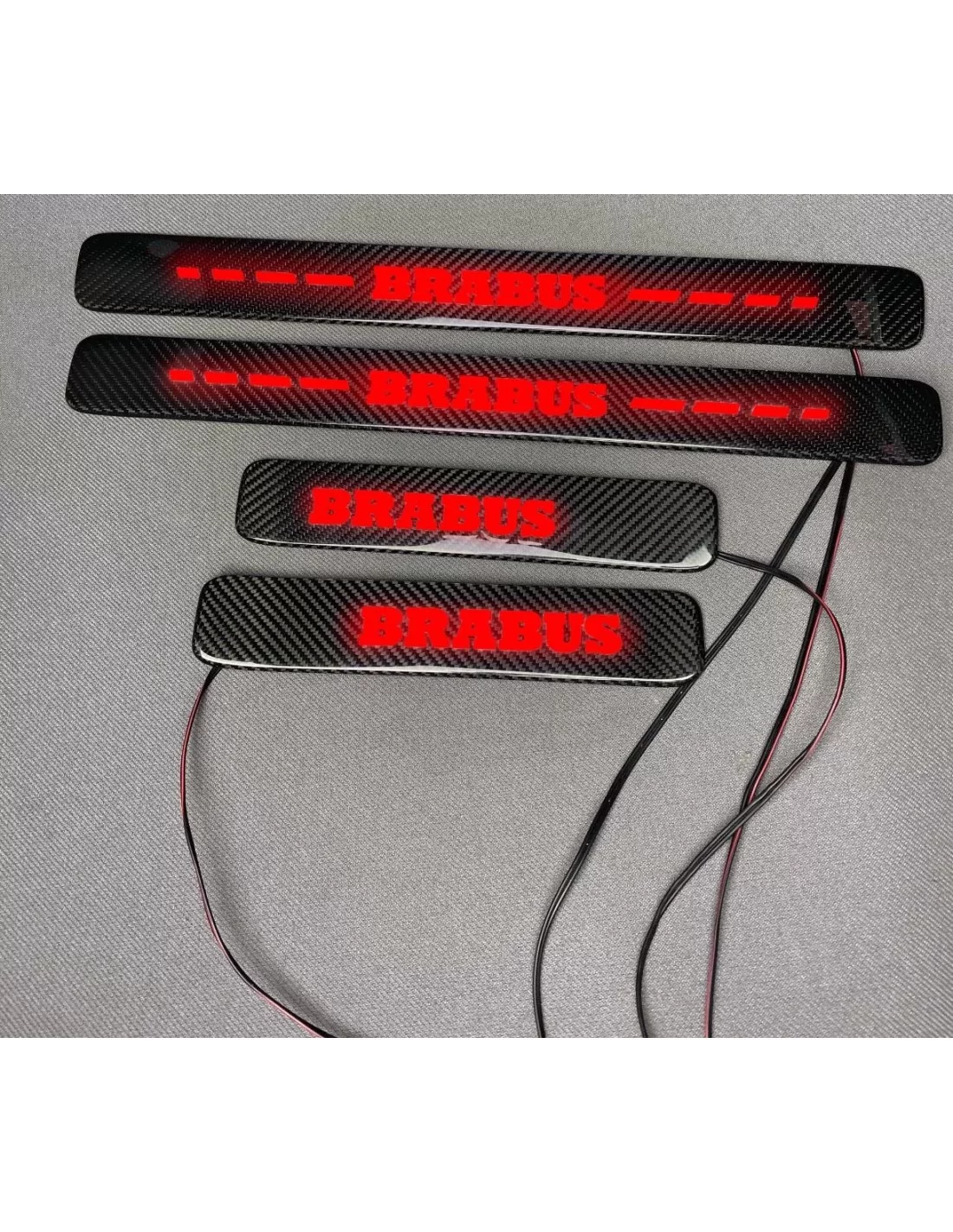 Fibra de carbono Brabus LED RED Iluminado umbrales de las puertas 4 piezas para Mercedes-Benz W463A W464 Clase G Mercedes Benz, Fibra de carbono Brabus LED RED Iluminado umbrales de las puertas 4 piezas para Mercedes-Benz W463A W464 Clase G Mercedes Benz,