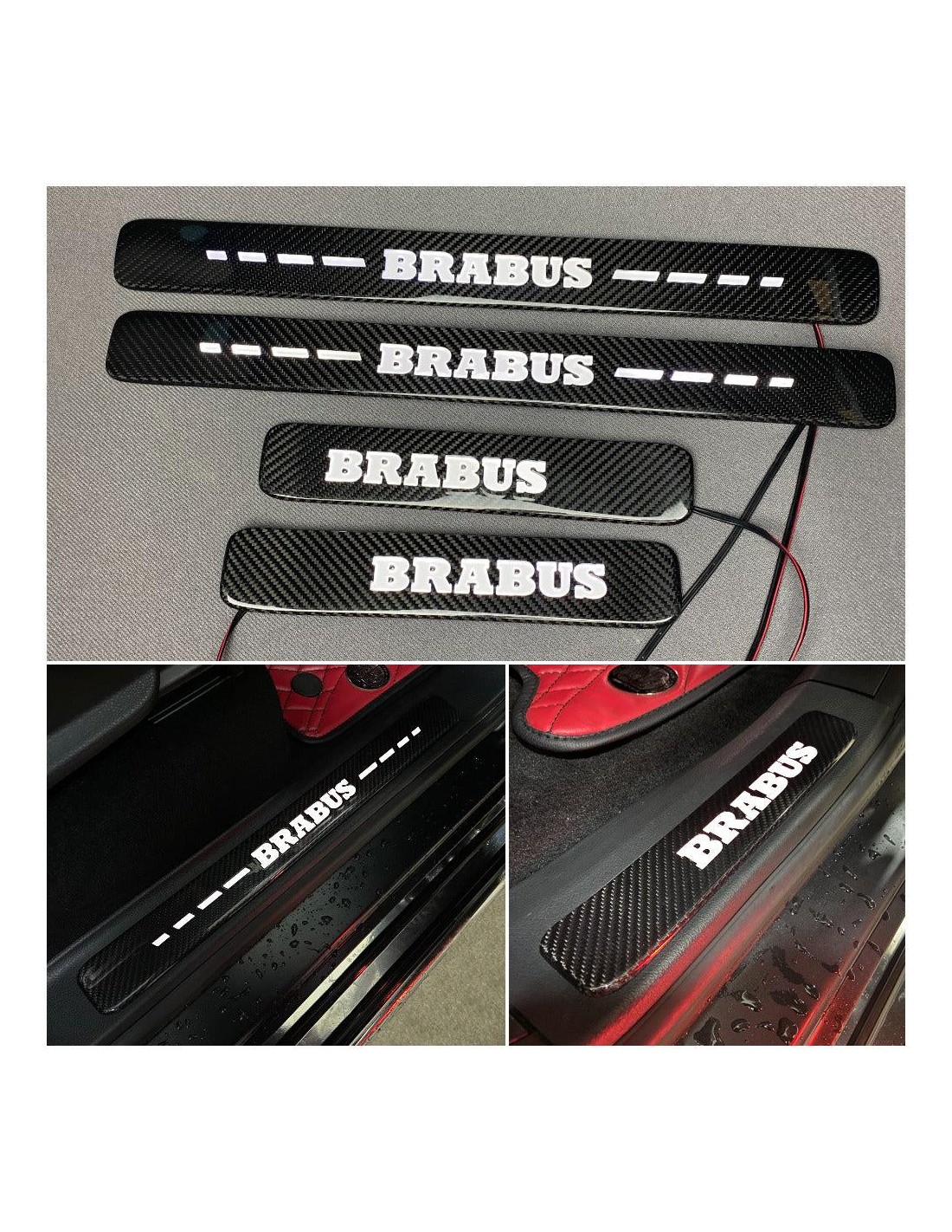- Mercedes-Benz - Carbon fiber Brabus LED WHITE Illuminated Door Sills 4 pcs for Mercedes-Benz W463A W464 G-Class - 1 - Enhance - Mercedes-Benz - Carbon fiber Brabus LED WHITE Illuminated Door Sills 4 pcs for Mercedes-Benz W463A W464 G-Class - 1 - Enhance