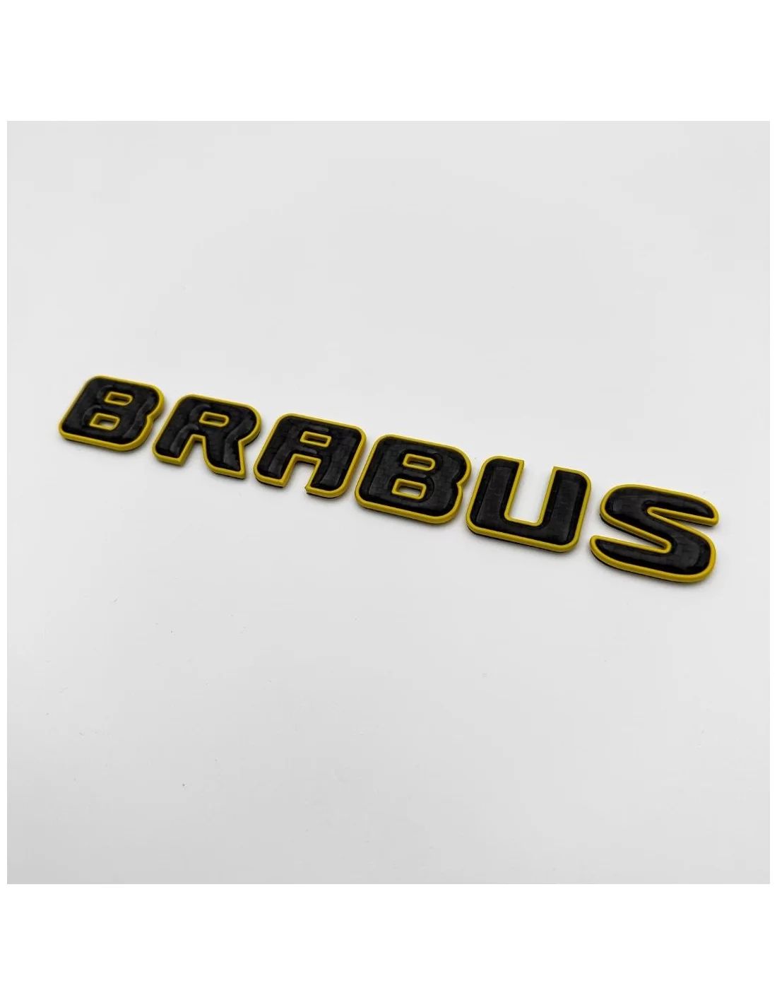  - Logos & Emblems - 适用于梅赛德斯-奔驰 G 级 W463A W464 的金属碳纤维 Brabus 黄色徽章徽章套件 - 2 - 购买适用于梅赛德斯 W463A W464 的金属碳纤维 Brabus 黄色徽章。使用这些时尚徽章提升您车
