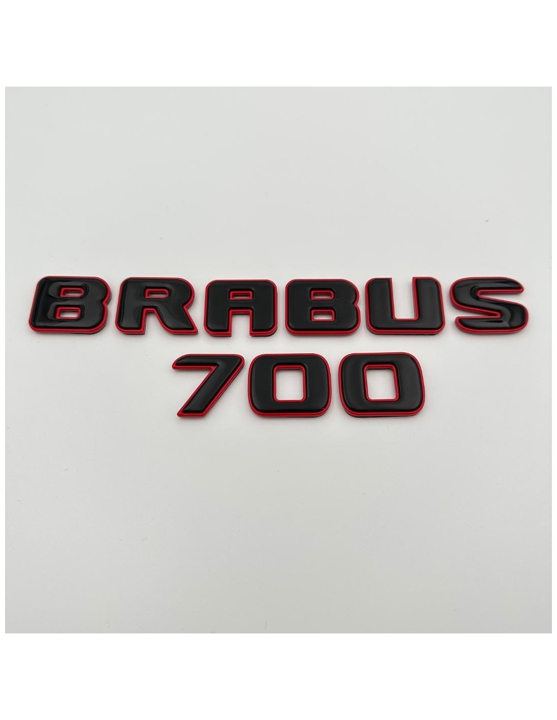  - logo & Emblems - Badges métalliques Brabus 700 pour Mercedes-Benz Classe G W463A W464 Noir Rouge Set - 1 - Acheter des badges