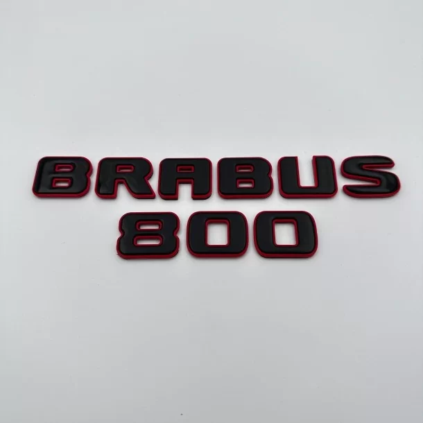  - logo & Emblems - Metallic ROT Brabus 800 Embleme Abzeichen Set für Mercedes-Benz G-Klasse W463A W464 - 1 - Kaufen Sie das met