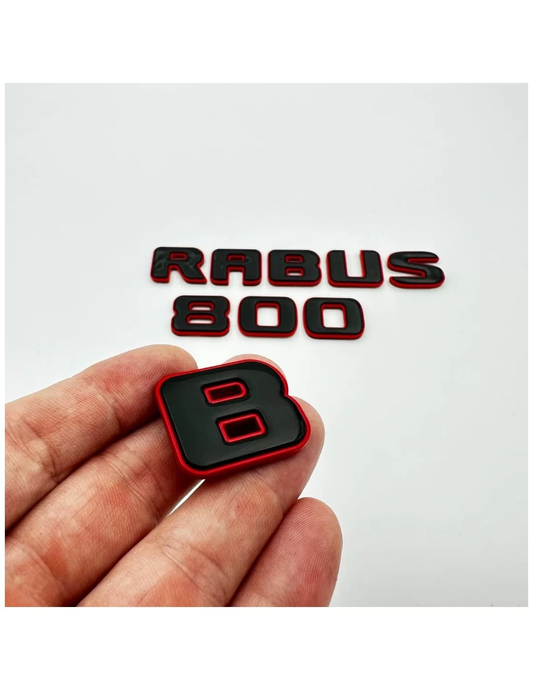 - logo & Emblems - Set d'emblèmes Brabus 800 rouge métallisé pour Mercedes-Benz Classe G W463A W464 - 4 - Achetez le set de bad - logo & Emblems - Set d'emblèmes Brabus 800 rouge métallisé pour Mercedes-Benz Classe G W463A W464 - 4 - Achetez le set de bad