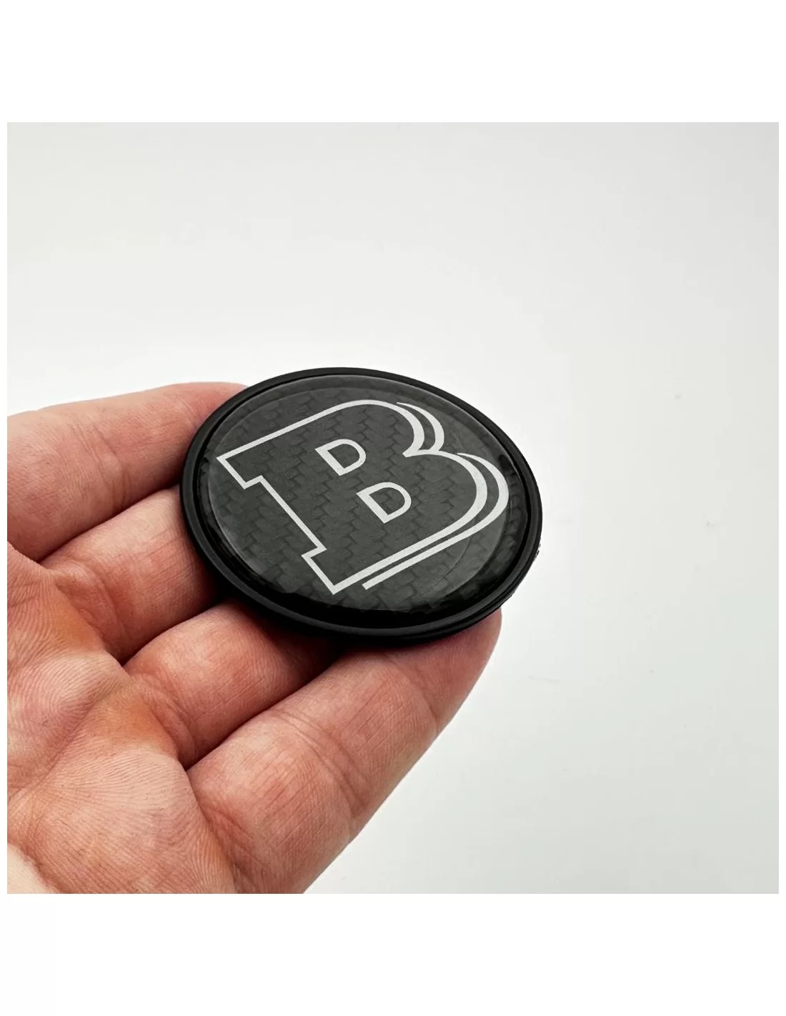 - logo & Emblems - 2-Komponenten Grau Metallic Carbon Brabus Abzeichen Logo Emblem 53mm Für Motorhaube Mercedes-benz W463a W464  - logo & Emblems - 2-Komponenten Grau Metallic Carbon Brabus Abzeichen Logo Emblem 53mm Für Motorhaube Mercedes-benz W463a W464