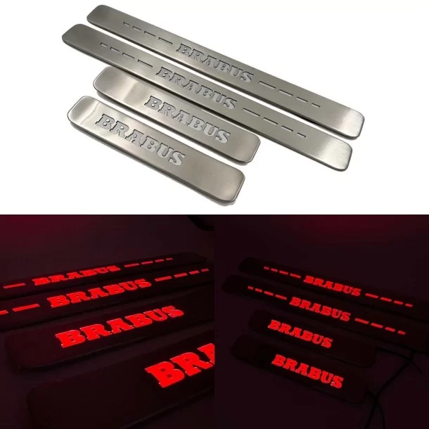  - Mercedes Benz - RED Brabus LED Illuminated door sills 4 pcs for Mercedes-Benz W463A W464 G-Class - 1 - Améliorez votre Merced