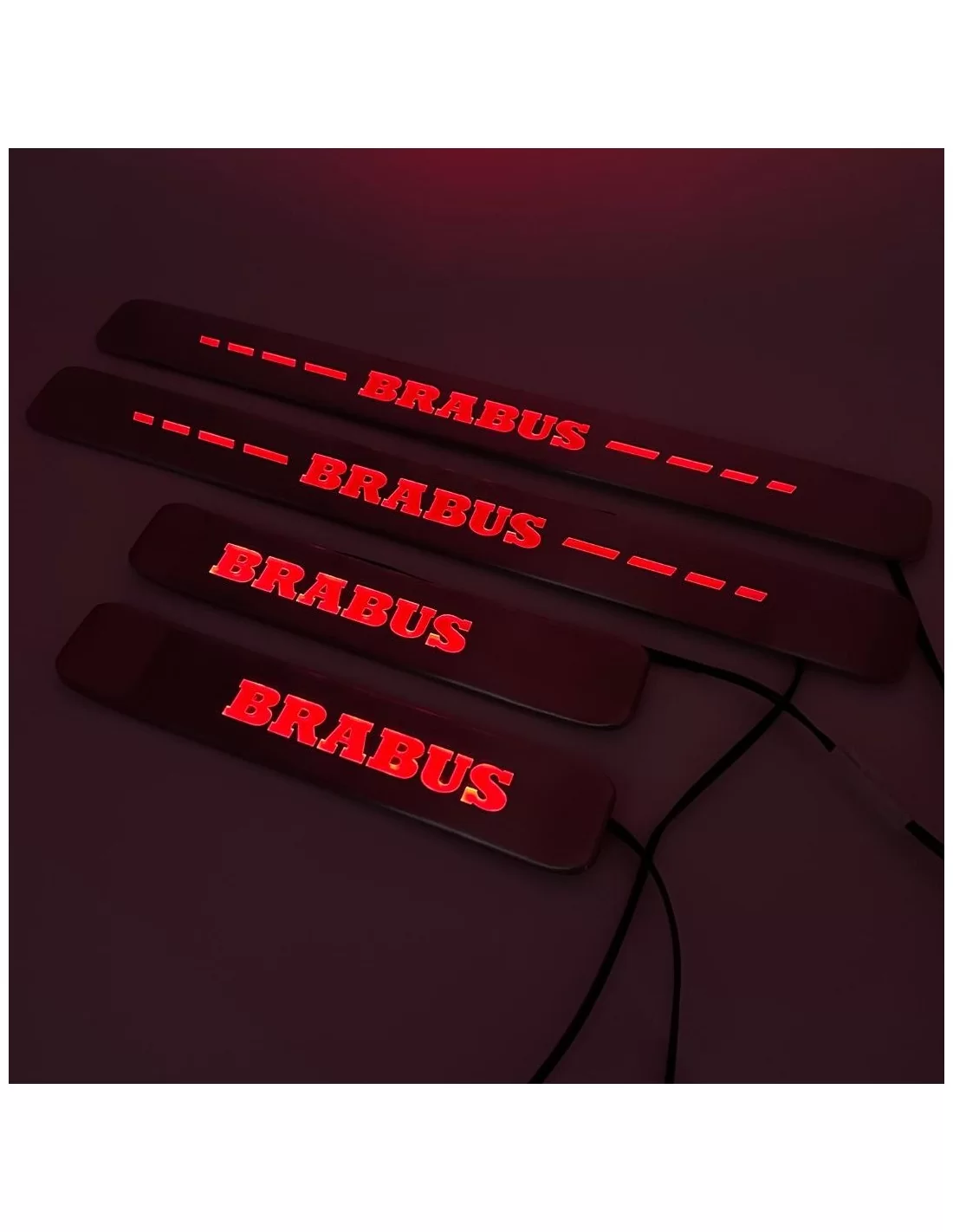 - Mercedes-Benz - Peitoris das portas com iluminação LED RED Brabus 4 peças para Mercedes-Benz W463A W464 Classe G - 5 - Melhor - Mercedes-Benz - Peitoris das portas com iluminação LED RED Brabus 4 peças para Mercedes-Benz W463A W464 Classe G - 5 - Melhor