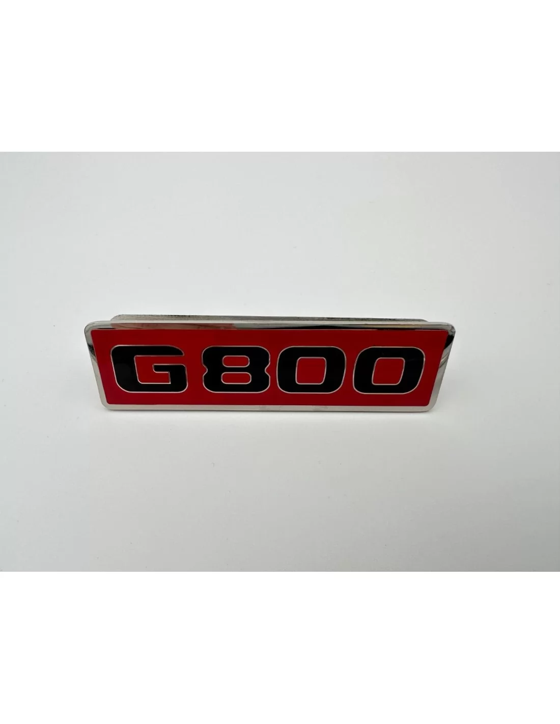  - Logos & Emblems - Metallic G800 Röd Emblem till Mercedes-Benz frontgrill G-Klass W463 - 3 - Köp metallic G800 rött emblem til