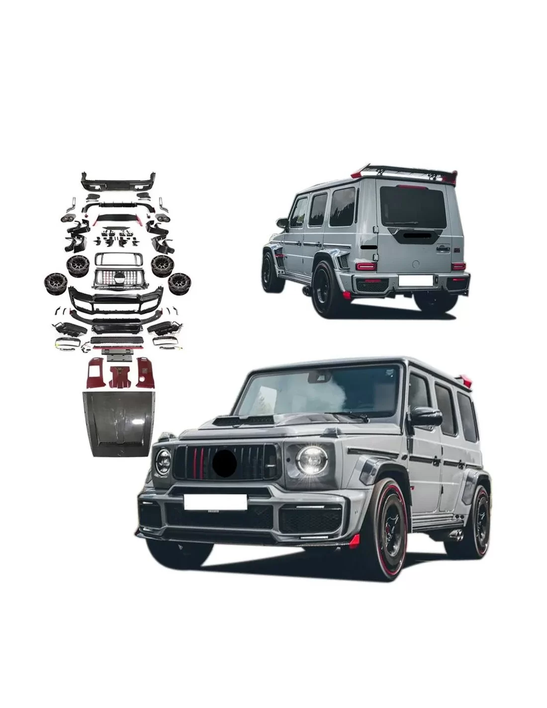  - Mercedes Benz - Brabus Rocket 900 estilo de carbono y con plástico Brabus Widestar kit de carrocería Mercedes-Benz - 1 - Mejo