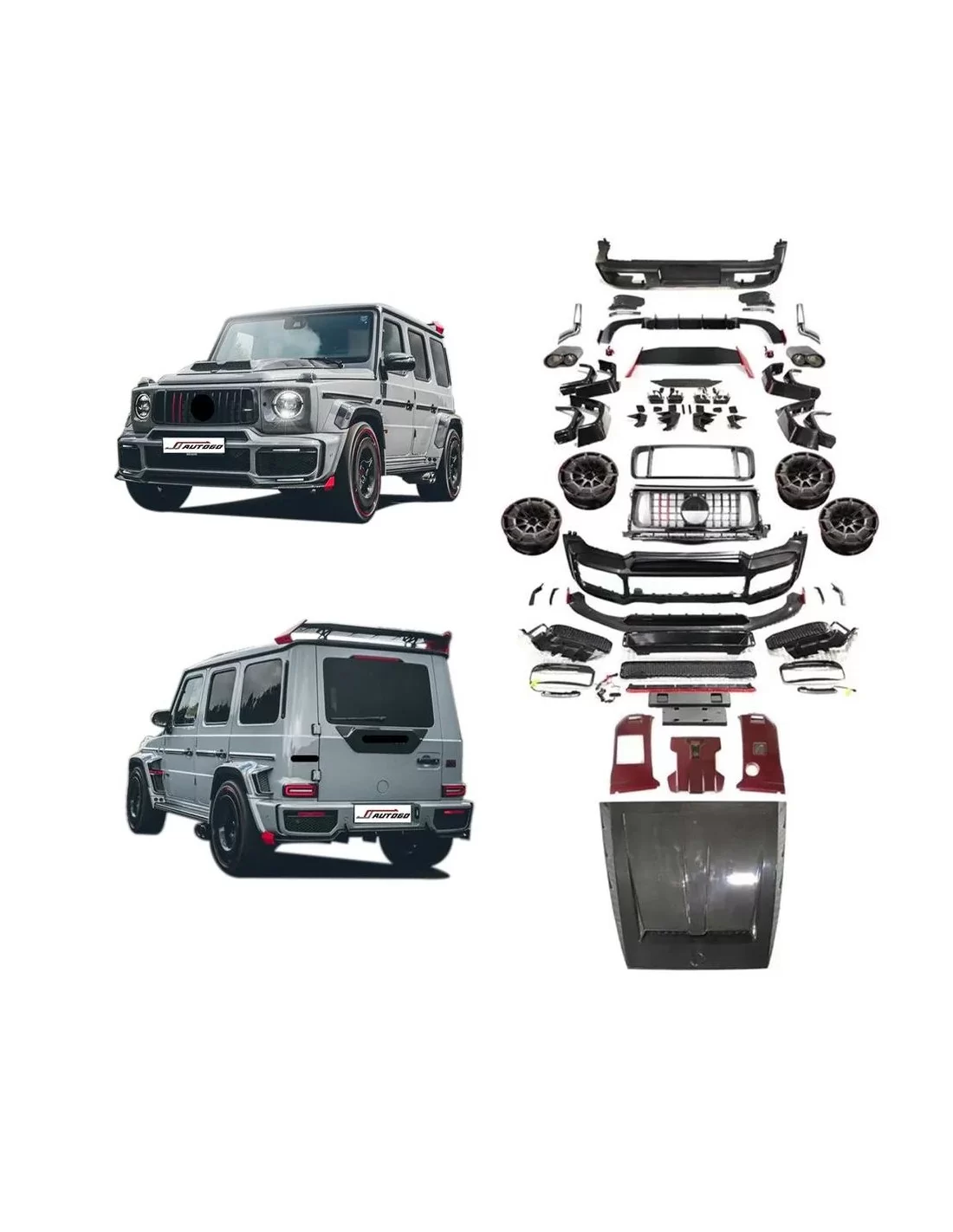  - Mercedes-Benz - Brabus Rocket 900 型碳纤维和塑料 Brabus Widestar 车身套件 梅赛德斯-奔驰 - 3 - 使用 Brabus Rocket 900 型碳纤维和塑料 Widestar 车身套件升级您的梅赛