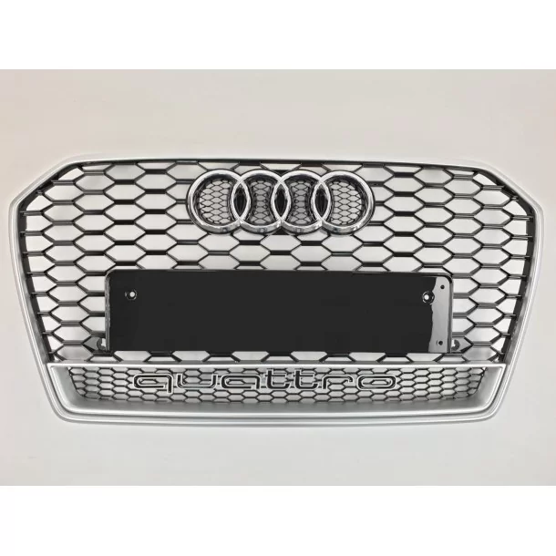  - Audi - アウディA6 2016-2018用アウディRS6フロントバンパーラジエターグリルクロームQUATTRO - 1 - Audi アウディA6 2016-2018用アウディRS6フロントバンパーラジエターグリルクロームQUATTRO