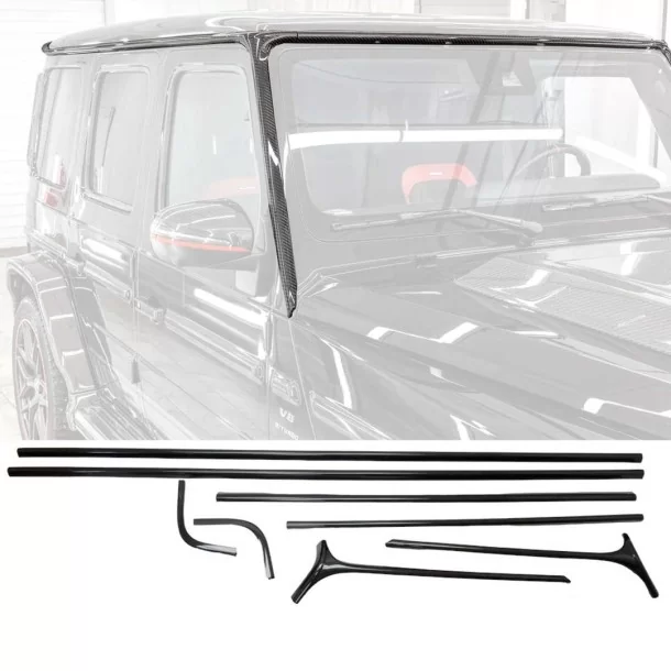  - Mercedes Benz - Górne listwy dachowe z włókna węglowego Mercedes G-Class W463A W464 AMG G63 - 1 - Wzbogać swój Mercedes-Benz 