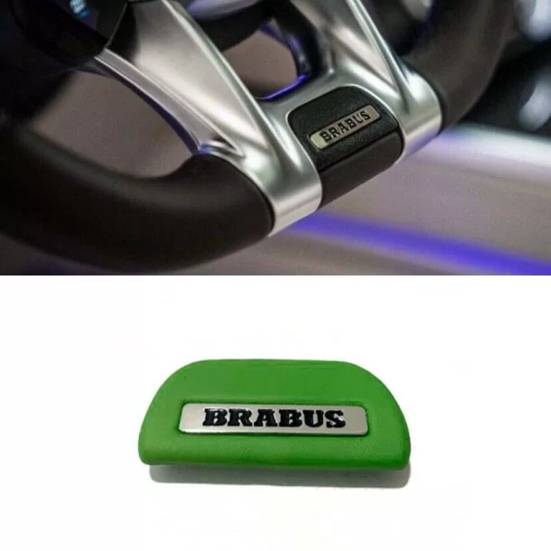 - Steering Wheels - Kierownica ZIELONY emblemat Brabus dla Mercedes-Benz W463A W464 AMG - 1 - Podnieś swój Mercedes W463A W464 