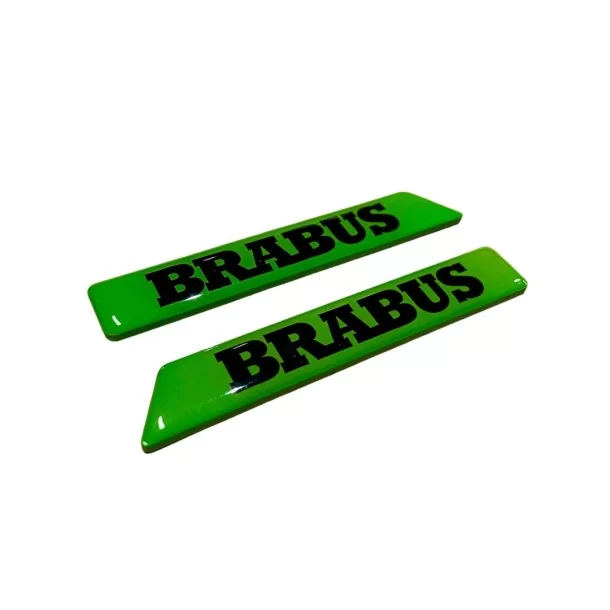 - Logos & Emblems - GREEN Side Moldings Inserts Brabus style for Mercedes W463A W464 G-class - 1 - Enhance your Mercedes W463A 