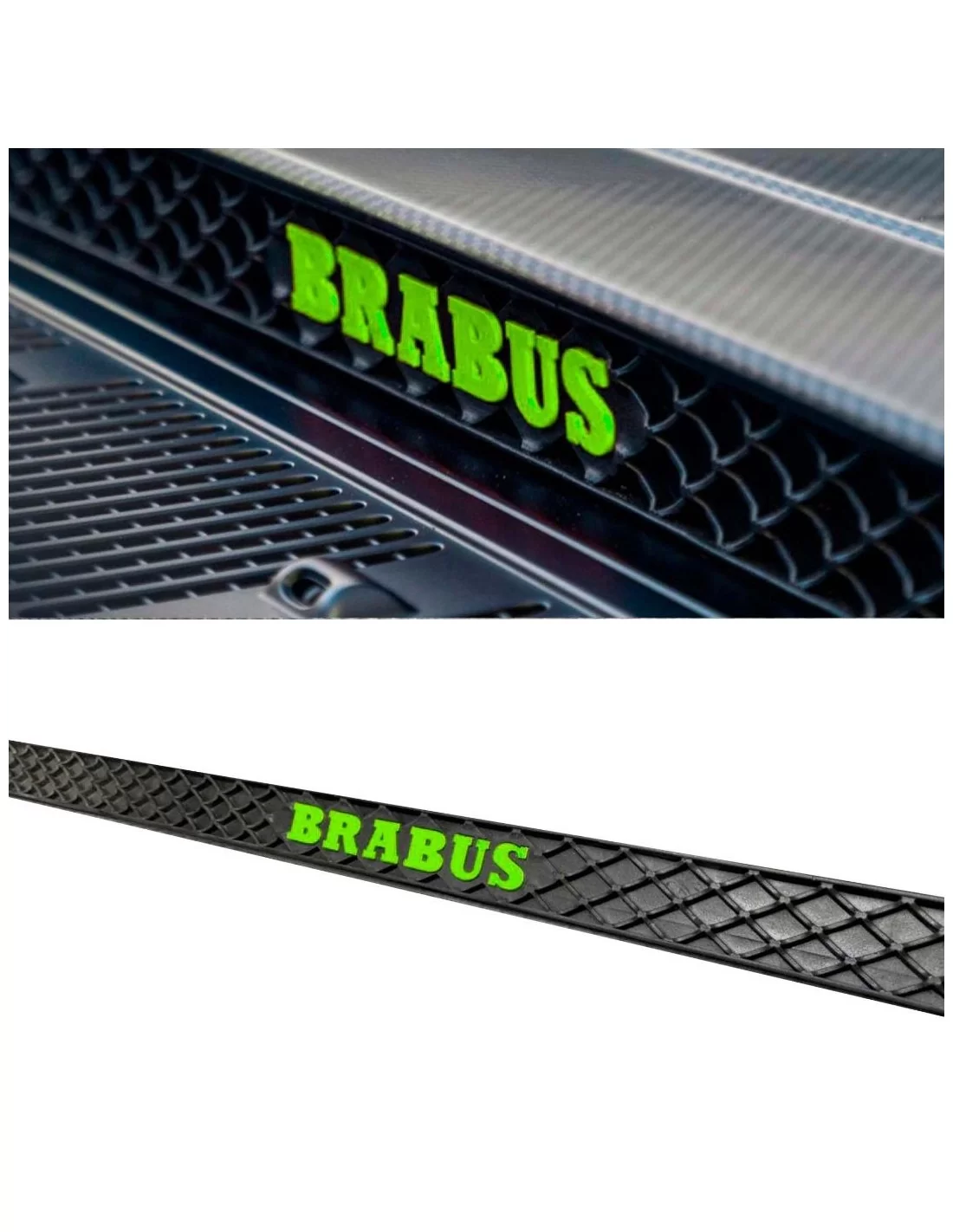  - Mercedes-Benz - 用于奔驰 G 级 W464 W463a G63 G500 G350 的塑料 Brabus 风格 GREEN 引擎盖铲尾网 - 1 - Brabus 绿色引擎盖铲形尾翼网为您的梅赛德斯 W464 W463A 增添醒目的外