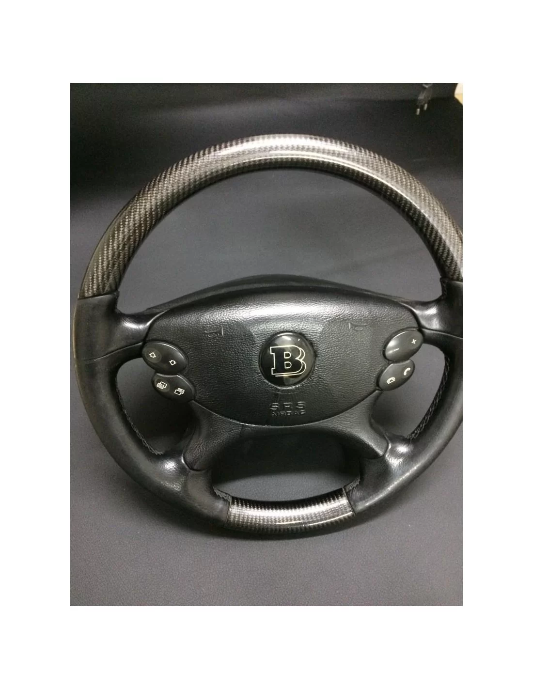  - Steering Wheels - Mercedes-Benz CLK E-Class G-Class W463 W211 W209 Steering Wheel Carbon Leather - 6 - Elevate your driving e