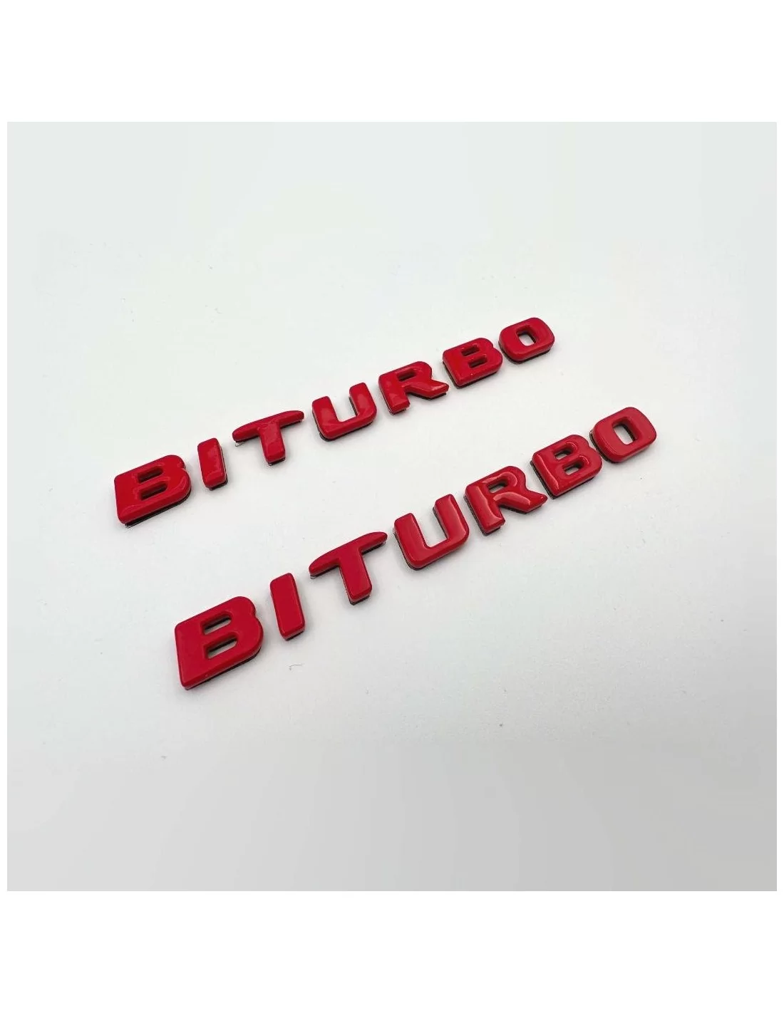 - logo & Emblems - Rot Metallic Brabus BITURBO Seite Logo-Plakette Satz für Mercedes-Benz Fahrzeuge - 1 - Veredeln Sie Ihren Me  - logo & Emblems - Rot Metallic Brabus BITURBO Seite Logo-Plakette Satz für Mercedes-Benz Fahrzeuge - 1 - Veredeln Sie Ihren Me