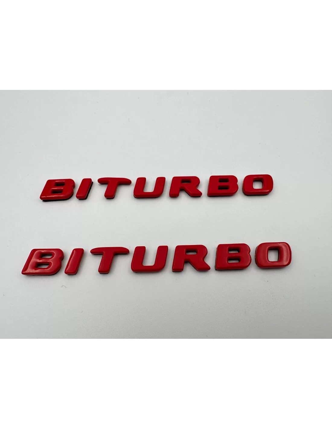 - Logos & Emblems - Red Metallic Brabus BITURBO Side logo badge set for Mercedes-Benz cars - 2 - Upgrade your Mercedes-Benz wit  - Logos & Emblems - Red Metallic Brabus BITURBO Side logo badge set for Mercedes-Benz cars - 2 - Upgrade your Mercedes-Benz wit