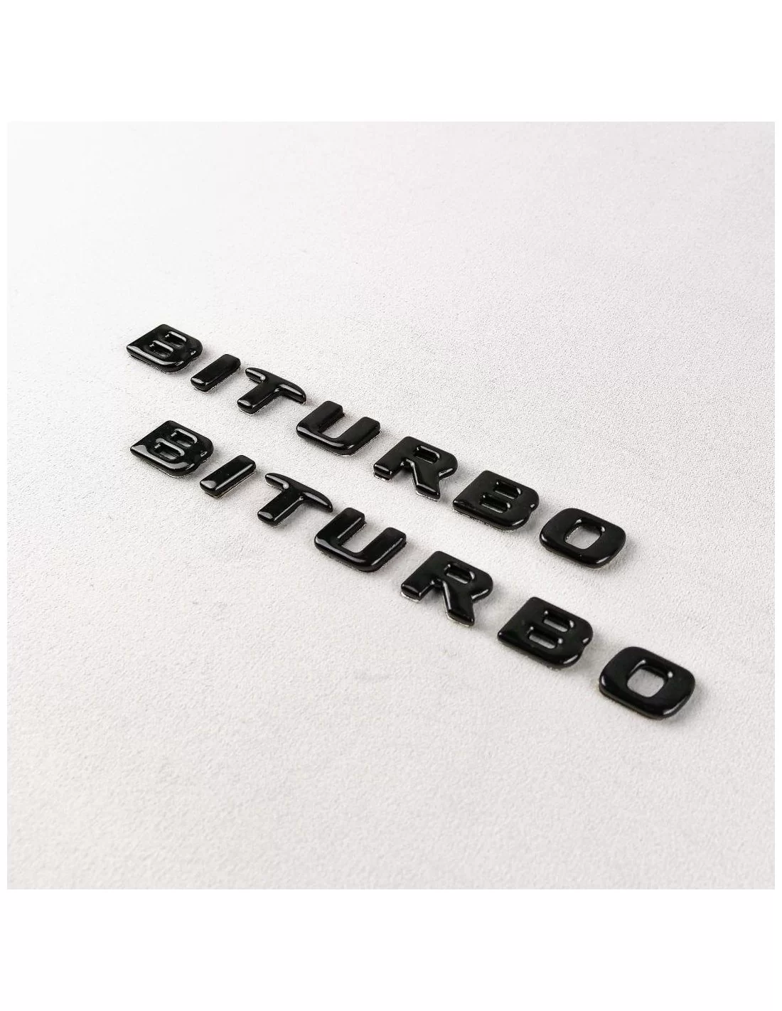 - Logos & Emblems - Black Metallic Brabus BITURBO Side logo badge set for Mercedes-Benz W463A G-Class - 2 - Enhance your Merced  - Logos & Emblems - Black Metallic Brabus BITURBO Side logo badge set for Mercedes-Benz W463A G-Class - 2 - Enhance your Merced