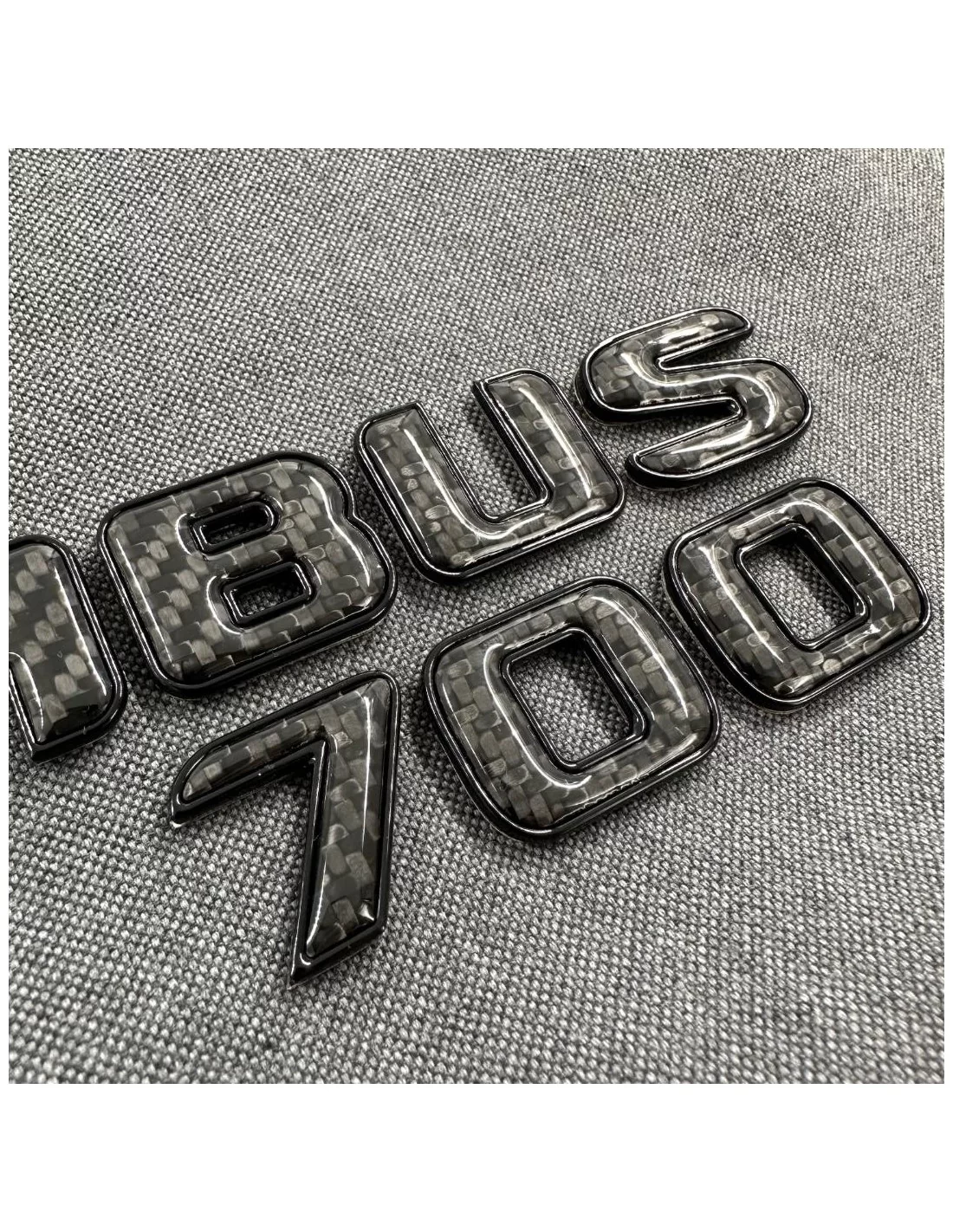  - logo & Emblems - Emblème Brabus 700 logo NOIR métallisé avec carbone pour Mercedes-Benz W463A W464 Classe G - 7 - Améliorez v