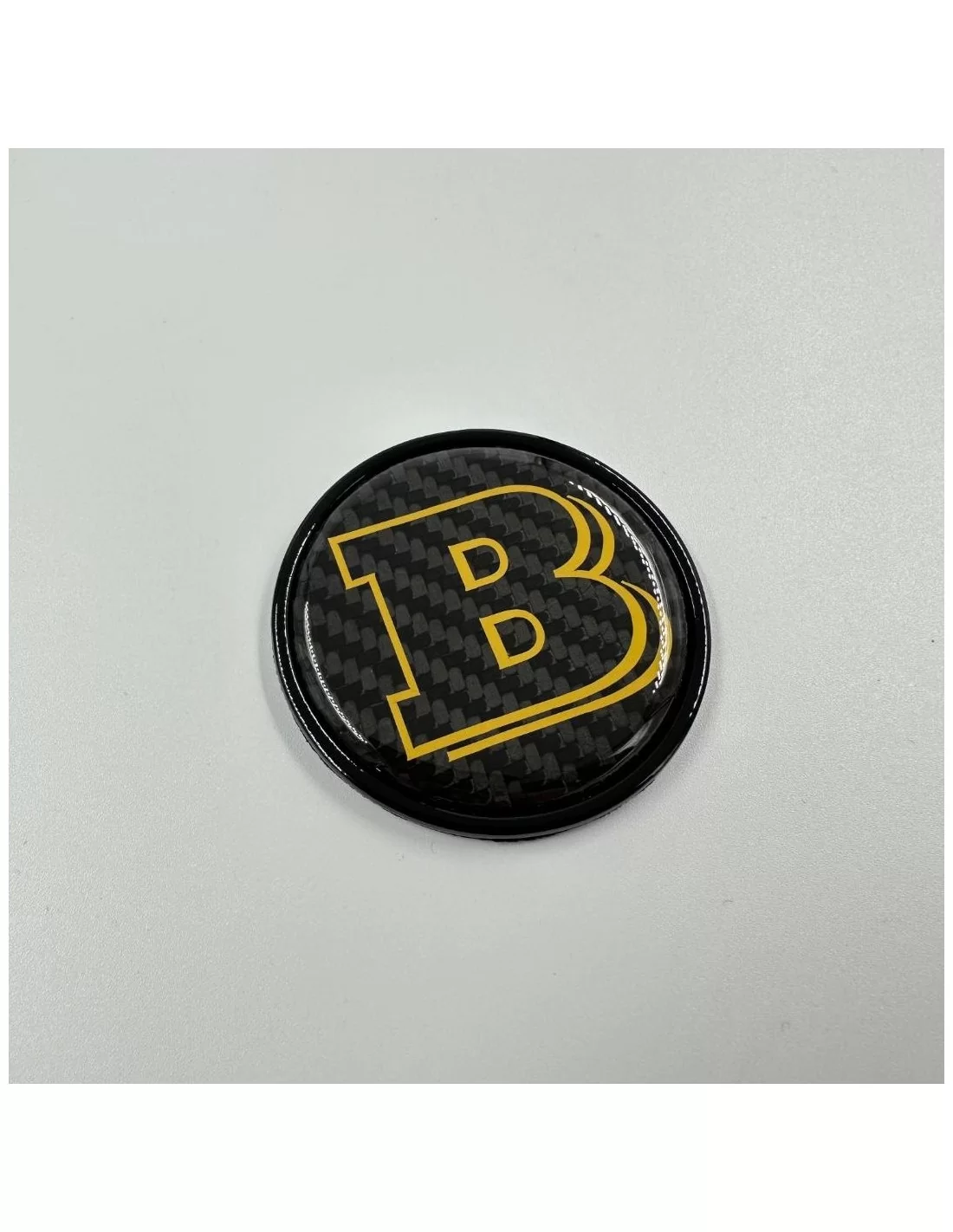 - logo & Emblems - 2-composants Metallic Carbon Yellow Brabus Badge Logo Hood Scoop Mercedes W463a W464 G-Class - 2 - Mettez en - logo & Emblems - 2-composants Metallic Carbon Yellow Brabus Badge Logo Hood Scoop Mercedes W463a W464 G-Class - 2 - Mettez en