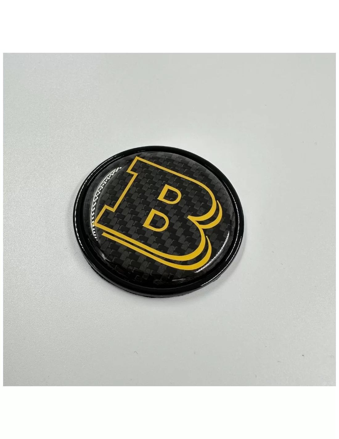 - Logos & Emblems - 2-component Metallic Carbon Yellow Brabus Badge Logo Hood Scoop Mercedes W463a W464 G-Class - 3 - Enhance y  - Logos & Emblems - 2-component Metallic Carbon Yellow Brabus Badge Logo Hood Scoop Mercedes W463a W464 G-Class - 3 - Enhance y