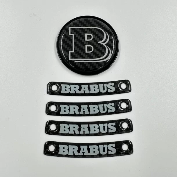  - Logos & Emblems - Brabus grå märkesemblem för Mercedes-Benz W463A W464 G-Klass - 1 - Uppgradera din Mercedes-Benz G-klass med