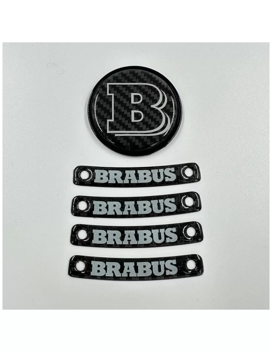  - Logos & Emblems - Brabus Grijs badge embleem set voor Mercedes-Benz W463A W464 G-Klasse - 4 - Verfraai uw Mercedes-Benz G-Kla