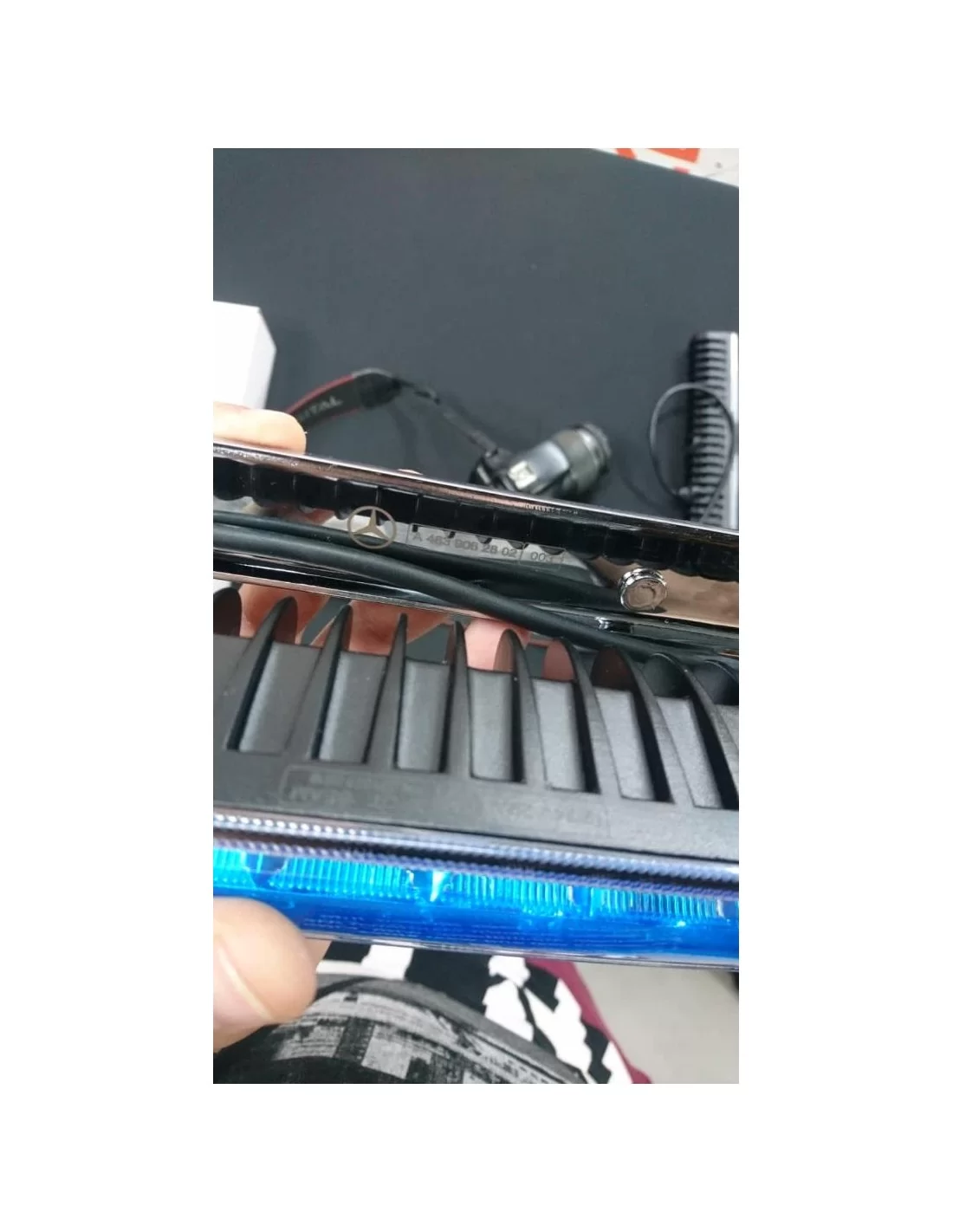  - Mercedes-Benz - メルセデスベンツW463A 4x4 A4638807303/008用LED付カーボンファイバフロントルーフスポイラー - 13 - Mercedes-Benz メルセデスベンツW463A 4x4 A4638807303