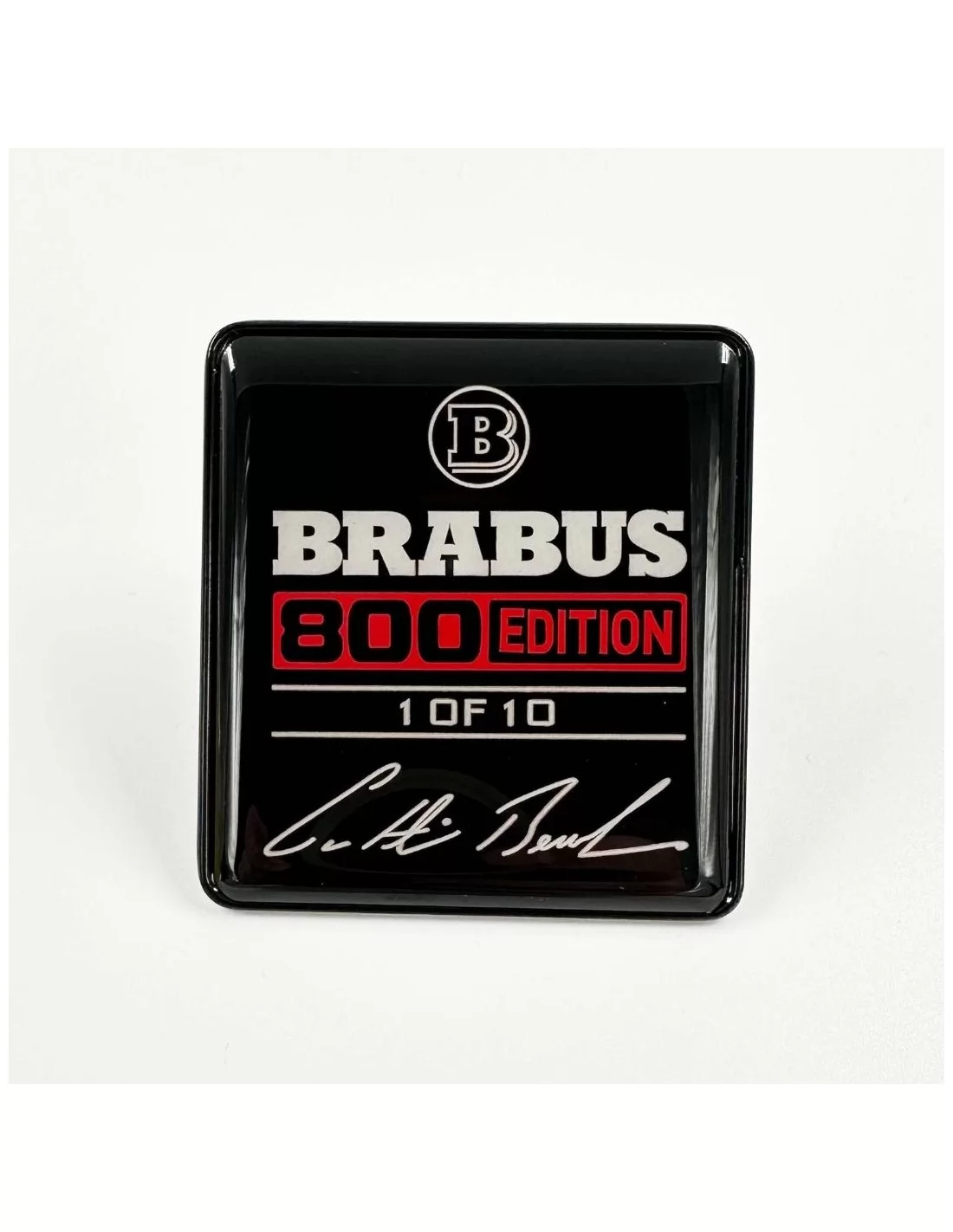  - Logos & Emblems - Metallic Brabus 800 zetels embleem logo set rode zetels Mercedes-Benz W463A G-Klasse - 1 - Verfraai uw Merc