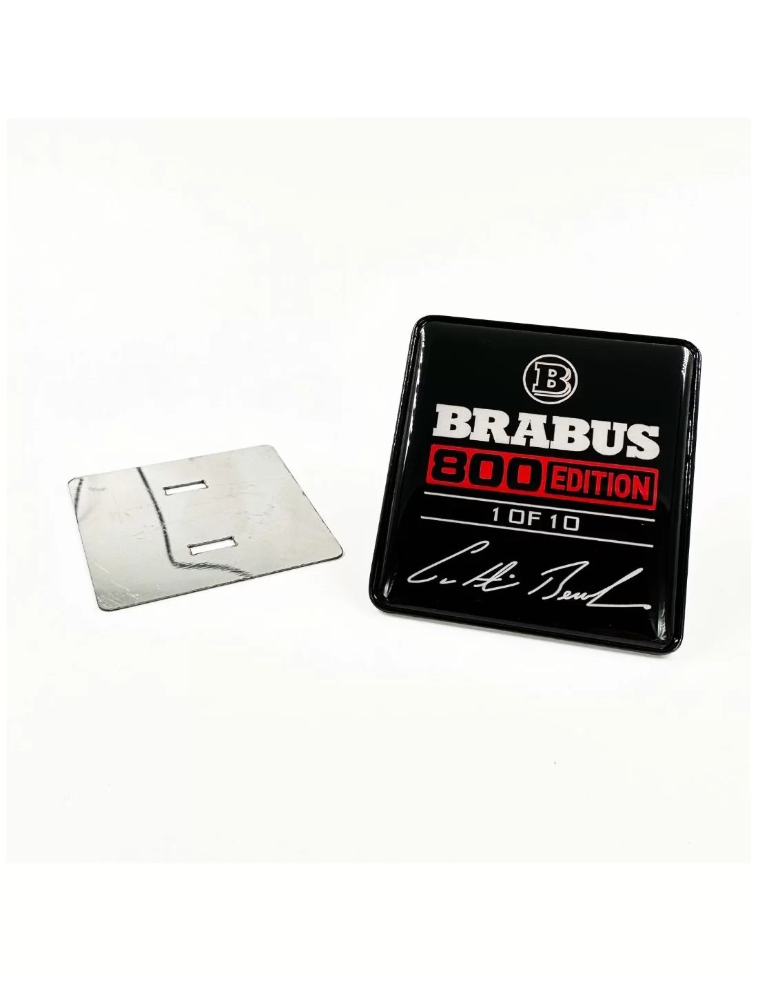  - logo & Emblems - Brabus 800 metálico edición ROJO asientos emblema logotipo conjunto Mercedes-Benz W463A Clase G - 3 - Mejore