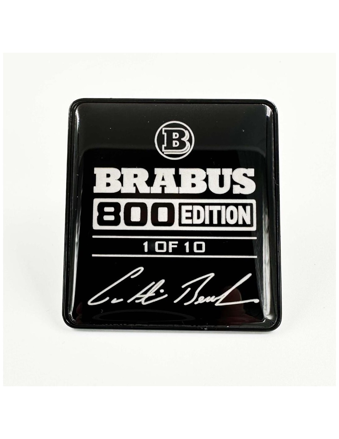  - Logos & Emblems - Conjunto de logótipos dos bancos brancos com emblemas metálicos Brabus 800 edition Mercedes-Benz W463A Clas