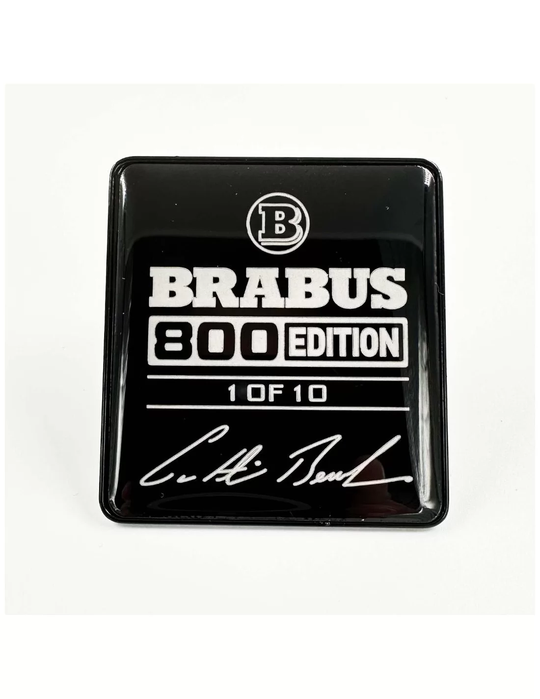  - Logos & Emblems - Conjunto de logótipos dos bancos brancos com emblemas metálicos Brabus 800 edition Mercedes-Benz W463A Clas