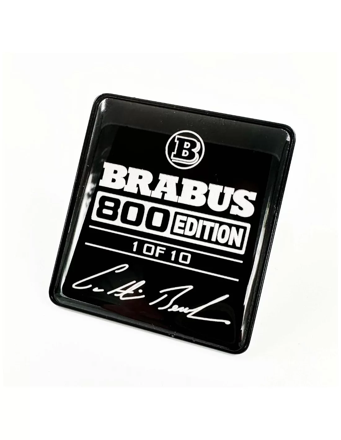  - Logos & Emblems - Metallic Brabus 800 zetels wit embleem logoset Mercedes-Benz W463A G-Klasse - 3 - Verfraai uw Mercedes-Benz