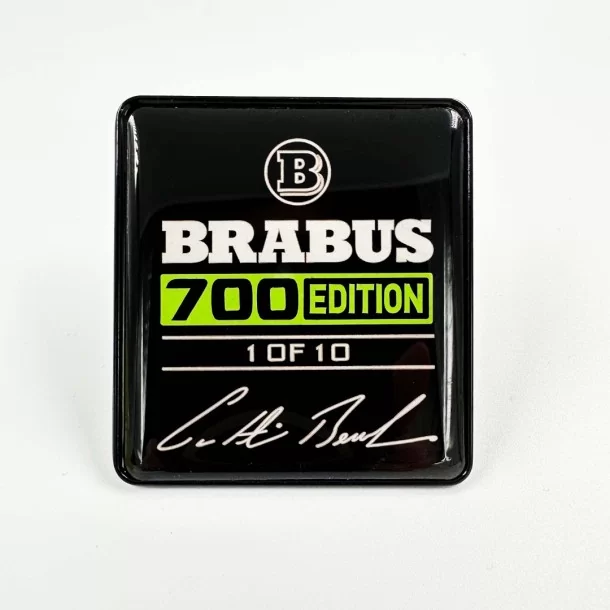  - logo & Emblems - Jeu de badges Brabus 700 édition Vert métallisé pour sièges Mercedes-Benz W463A Classe G - 1 - Améliorez vot