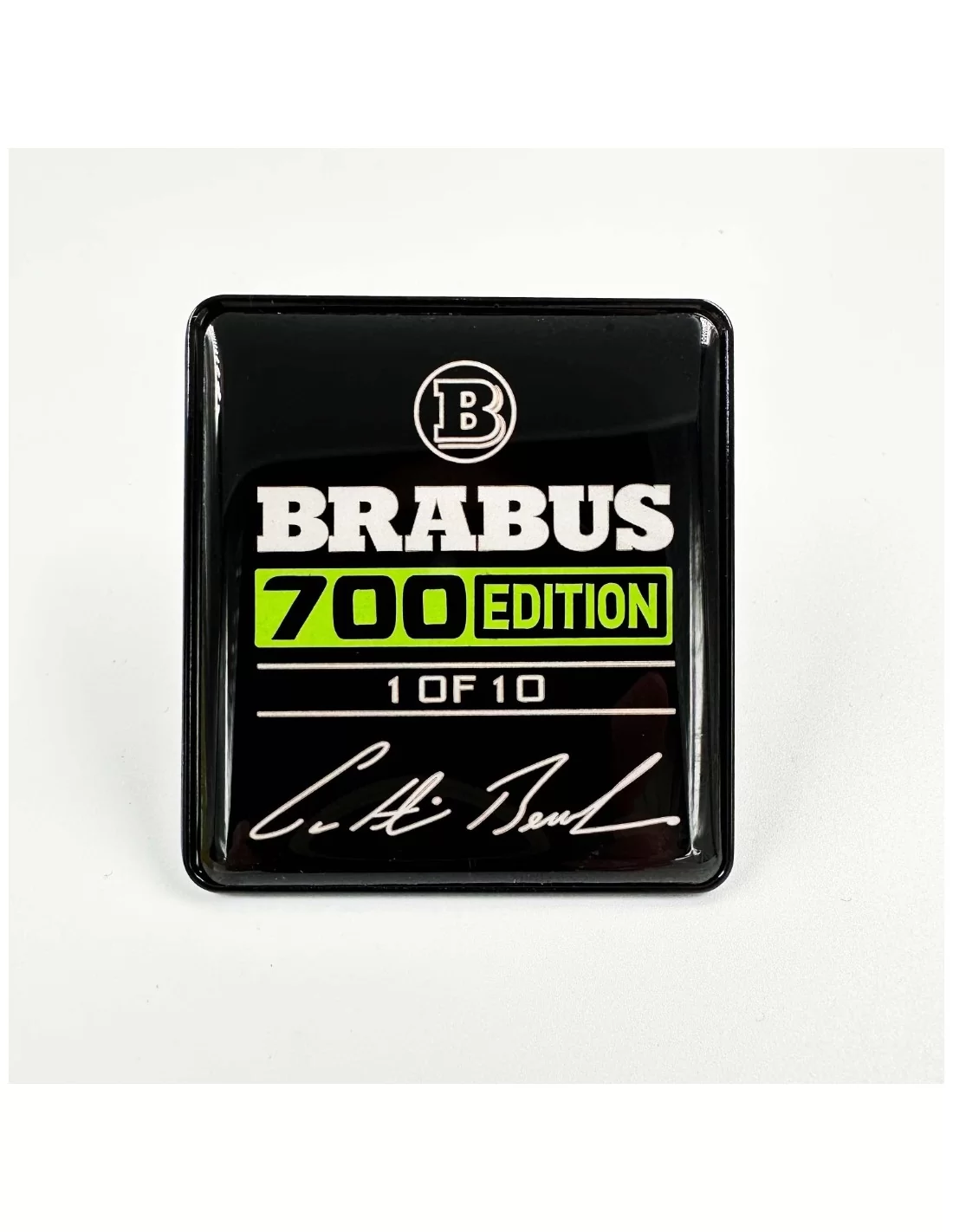  - logo & Emblems - Juego de emblemas metálicos Brabus 700 edition Asientos verdes Mercedes-Benz Clase G W463A - 1 - ¡Mejora tu 