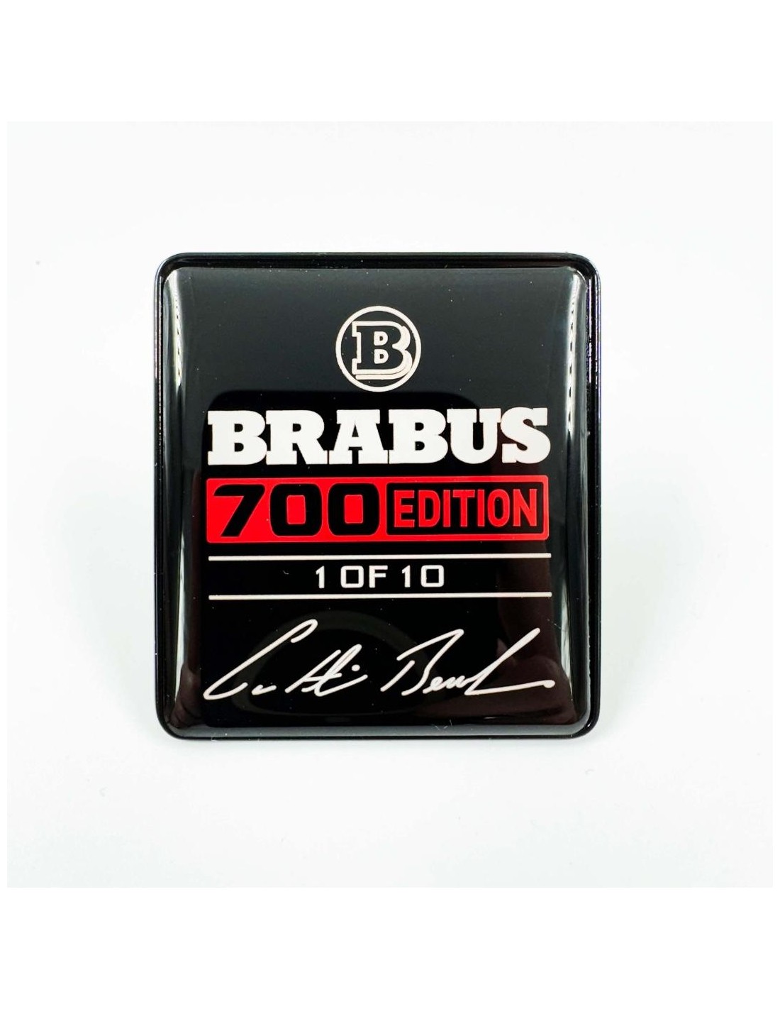  - logo & Emblems - Brabus 700 édition rouge métallisé sièges emblème logo Mercedes-Benz W463A Classe G - 1 - Élevez votre Merce