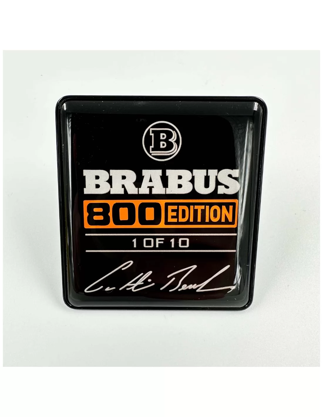  - Logos & Emblems - Metallic Brabus 800 edition Orange seats emblem logo set Mercedes-Benz W463A G-Class - 1 - Upgrade your Me