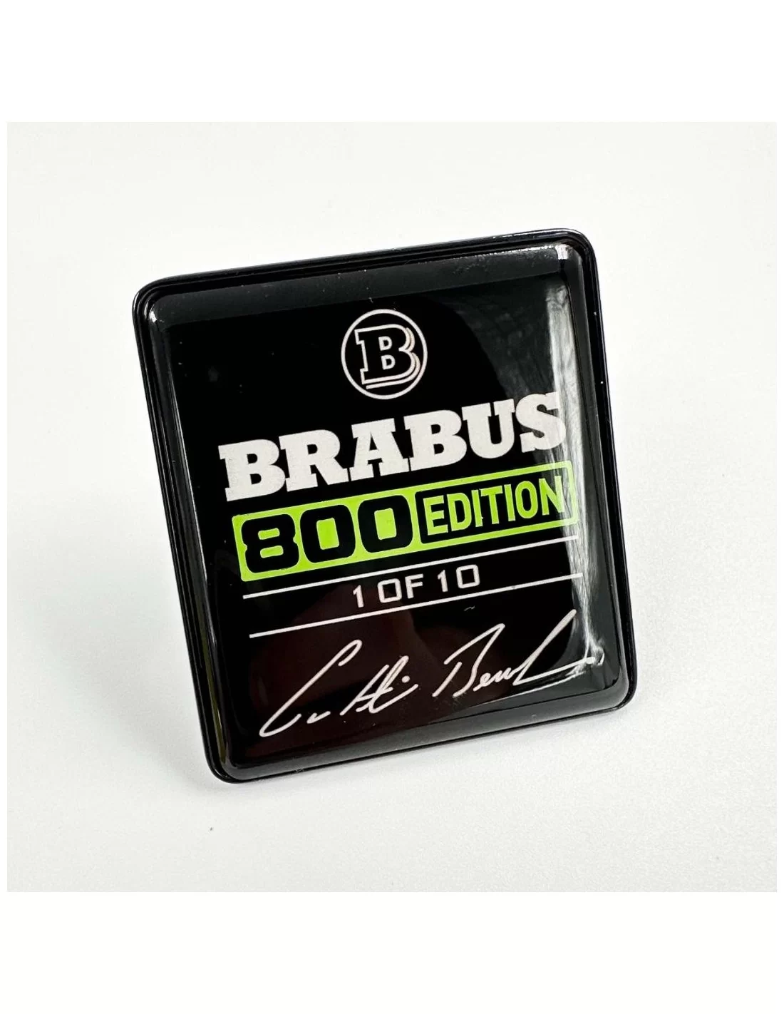  - Logos & Emblems - Conjunto de logótipos dos bancos verdes com emblemas metálicos Brabus 800 edition Mercedes-Benz W463A Class