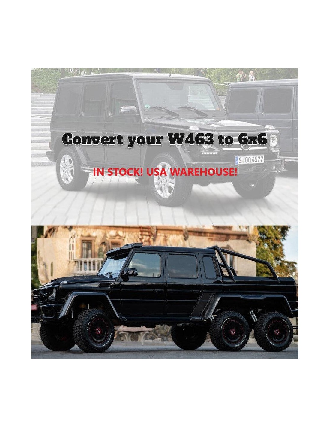  - Mercedes Benz - In stock in Europa! Mercedes-benz W463 G Wagon Kit di conversione 6x6 - 1 - Acquista il kit di conversione Me